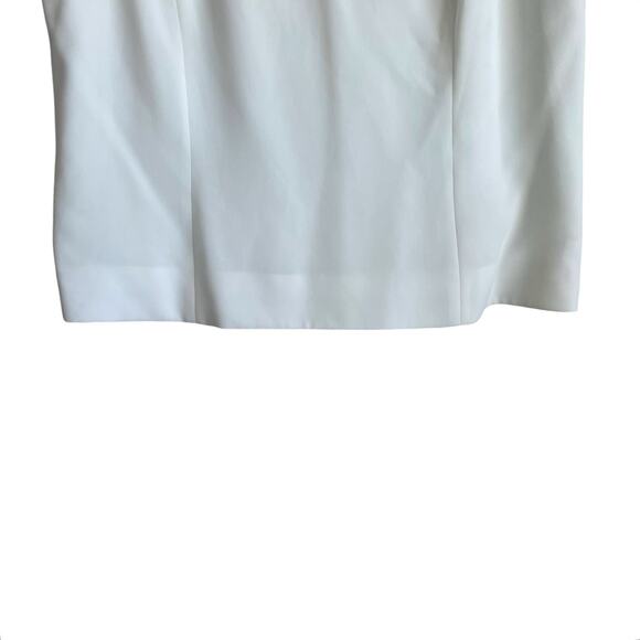 Kasper Women Top 18 Ivory Decorative Bodice Career Layering Professional Neutral - Picture 8 of 11